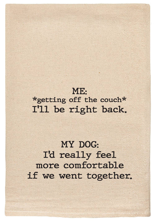 I'd really feel more comfortable if we went together towels