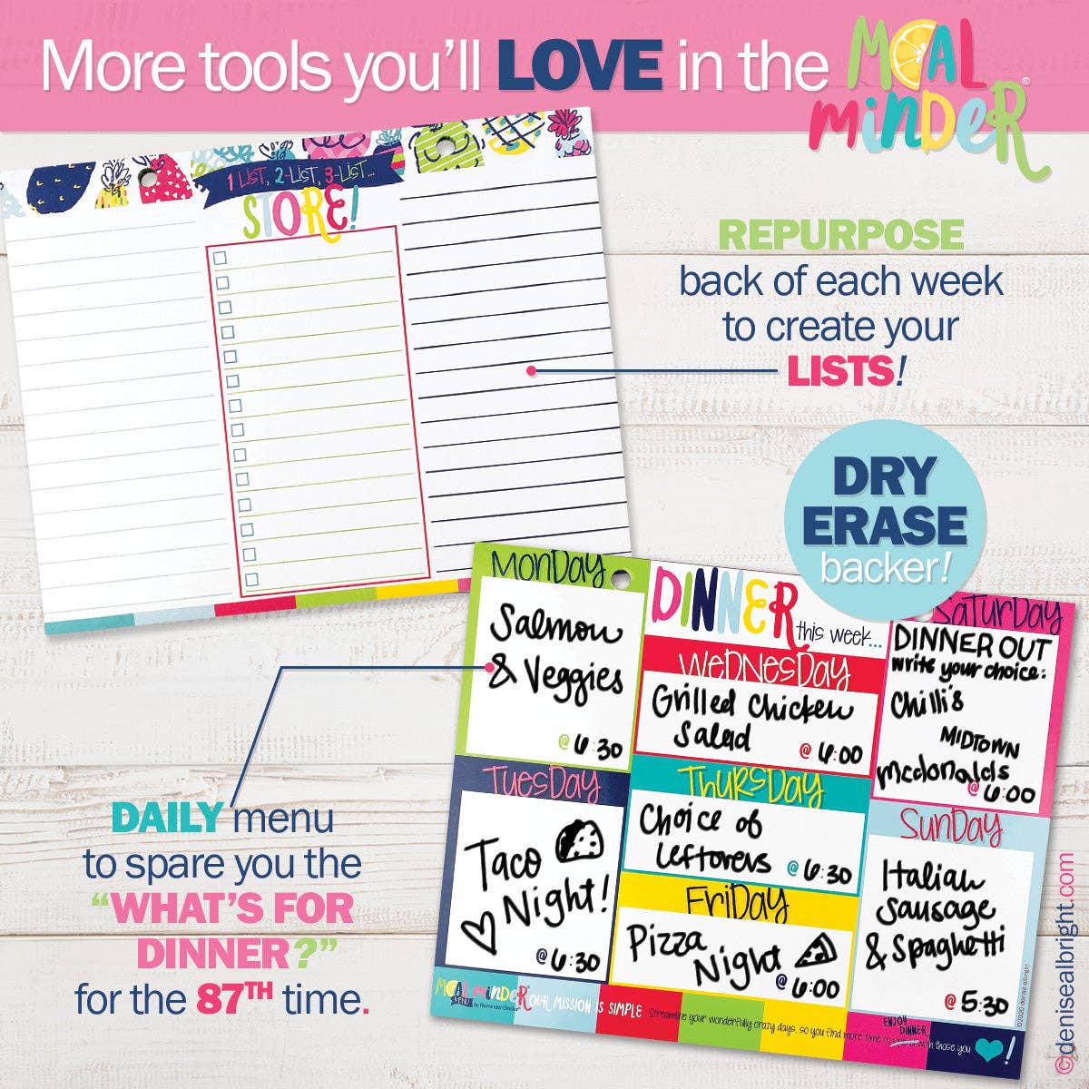 Meal Minder® Weekly Menu Planner Pad 52-Week