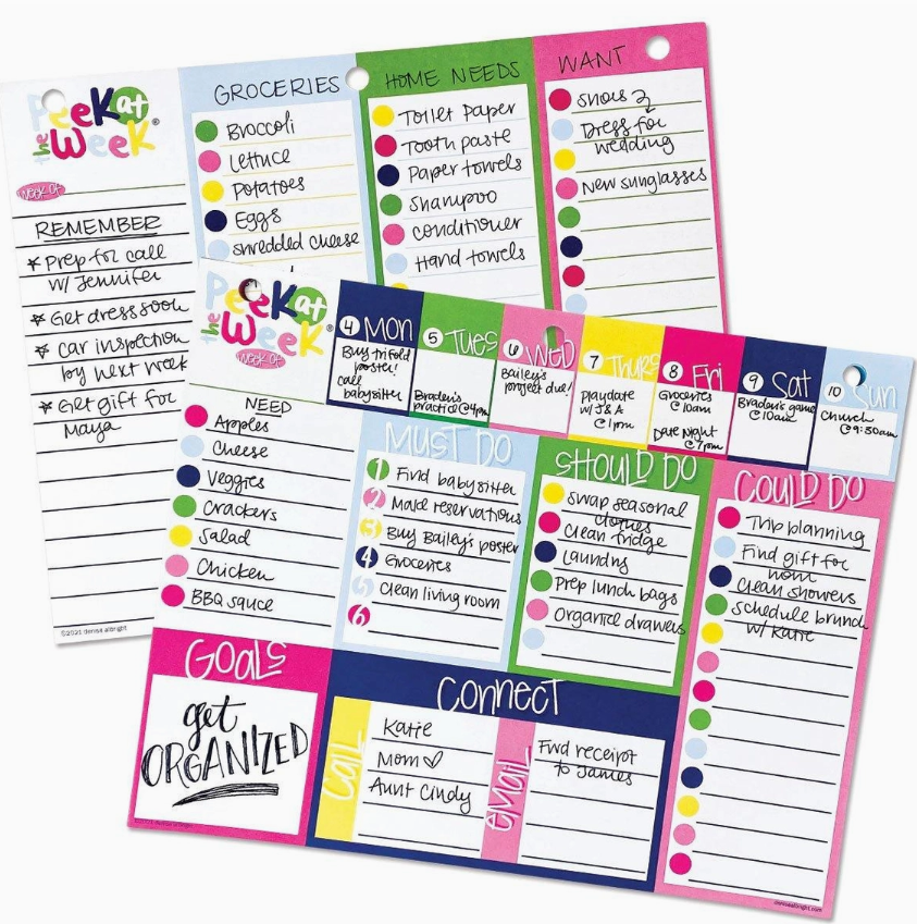 Peek At the Week® Weekly Planner Pad