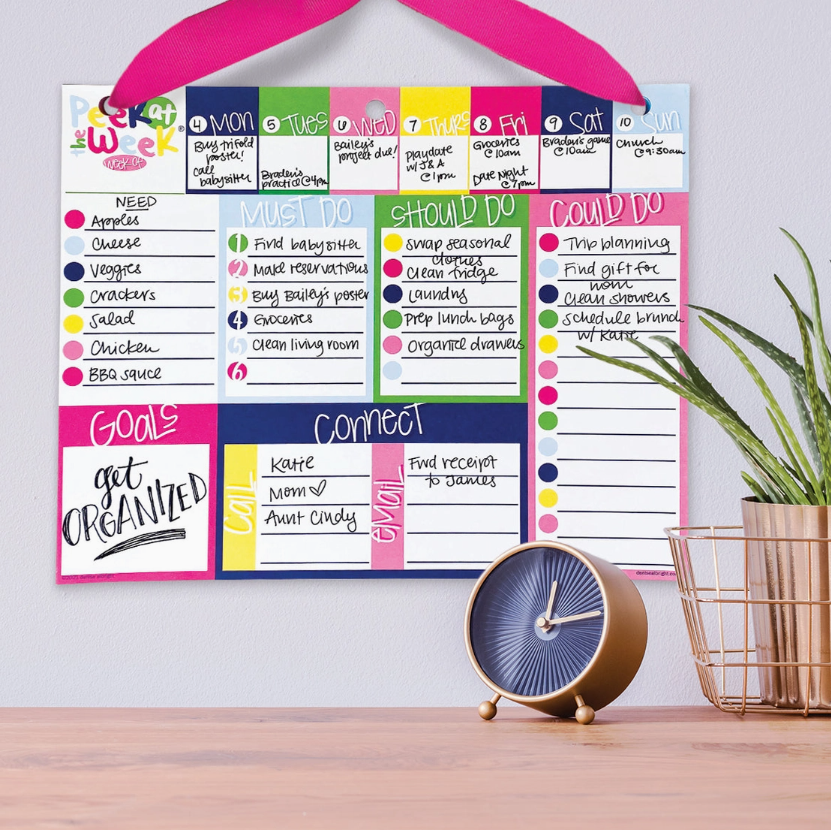 Peek At the Week® Weekly Planner Pad