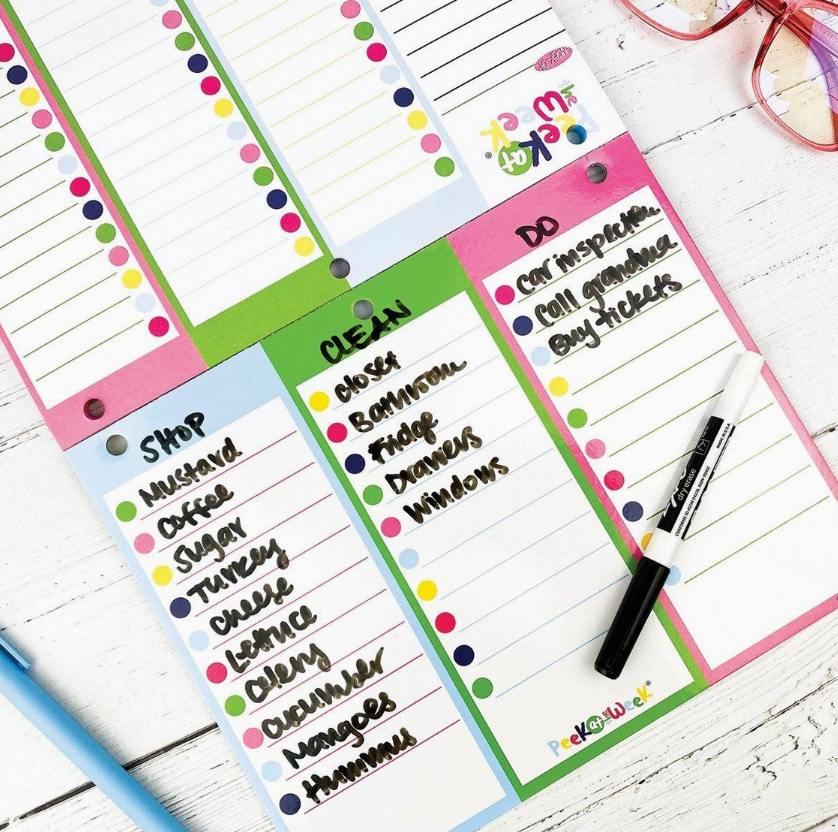 Peek At the Week® Weekly Planner Pad