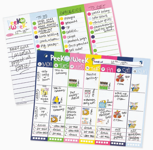 Peek At the Week® Simple Weekly Planner Pad