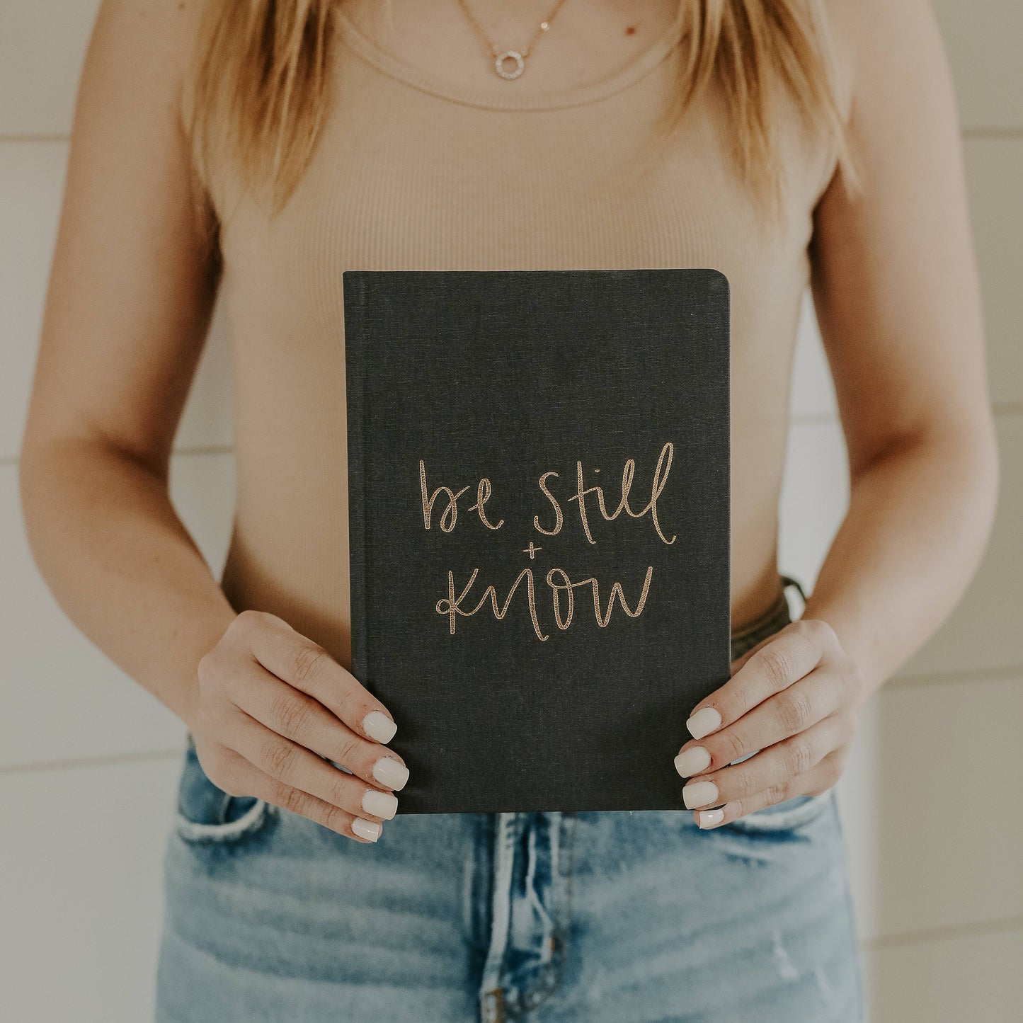 "Be Still and Know" Fabric Journal