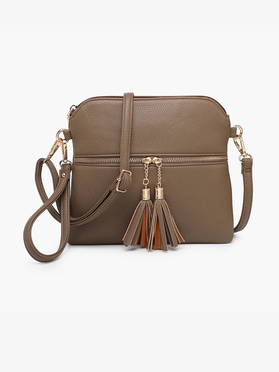 Tara Double Zip Crossbody Bag/Wristlet