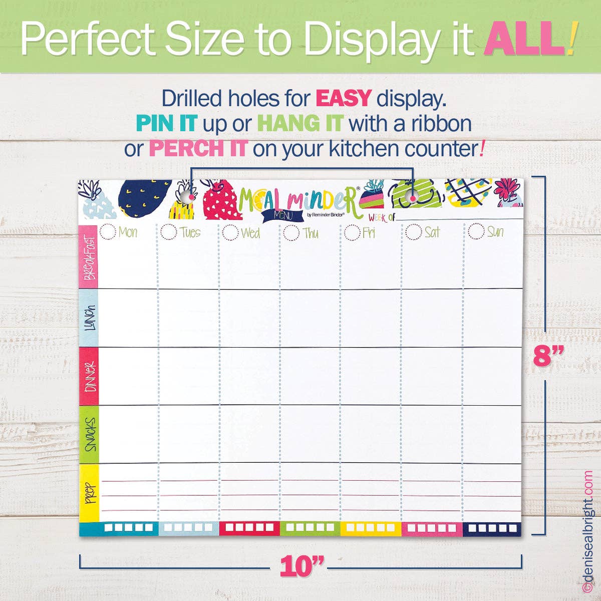 Meal Minder® Weekly Menu Planner Pad 52-Week