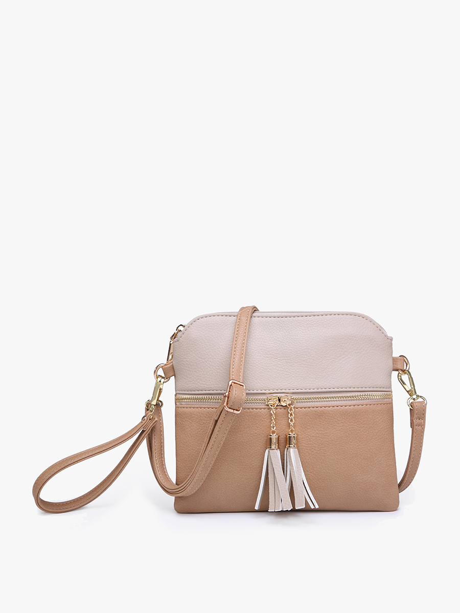 Tara Double Zip Crossbody Bag/Wristlet