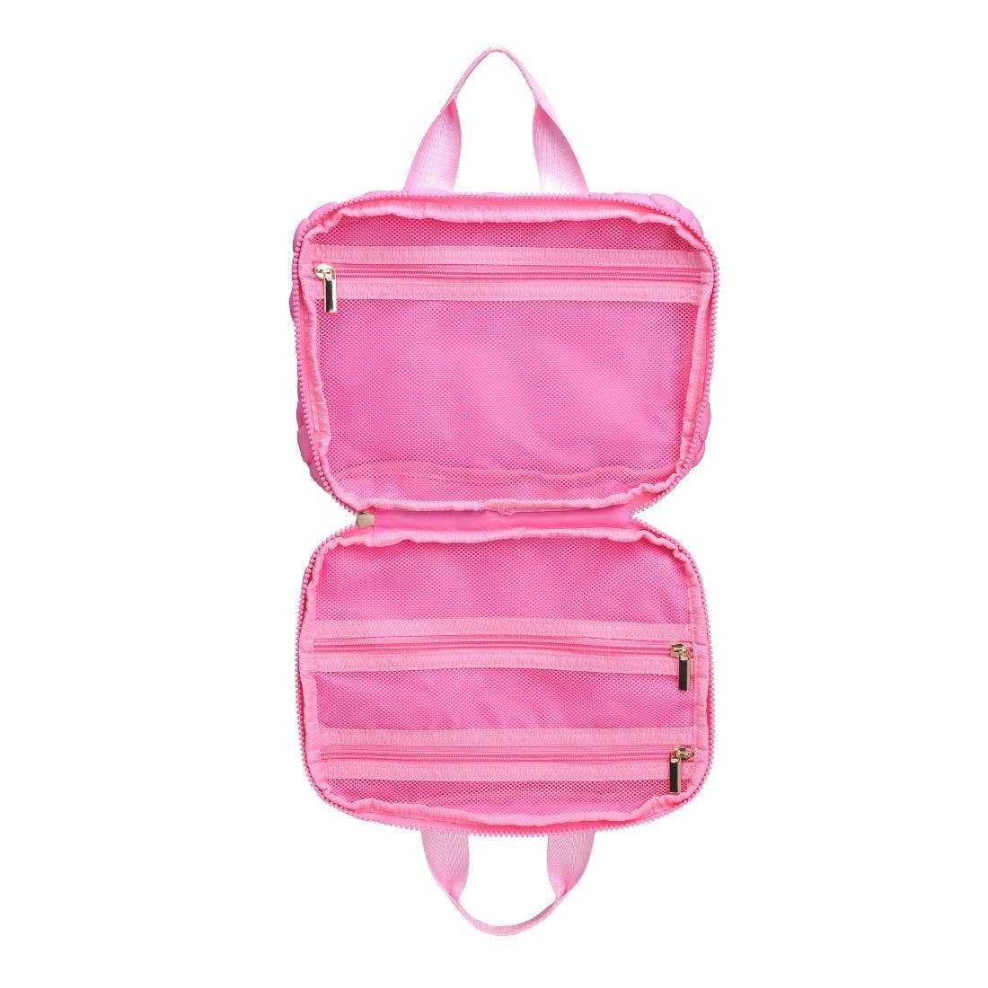 Petal Plush Nylon Travel Organizer: Pink