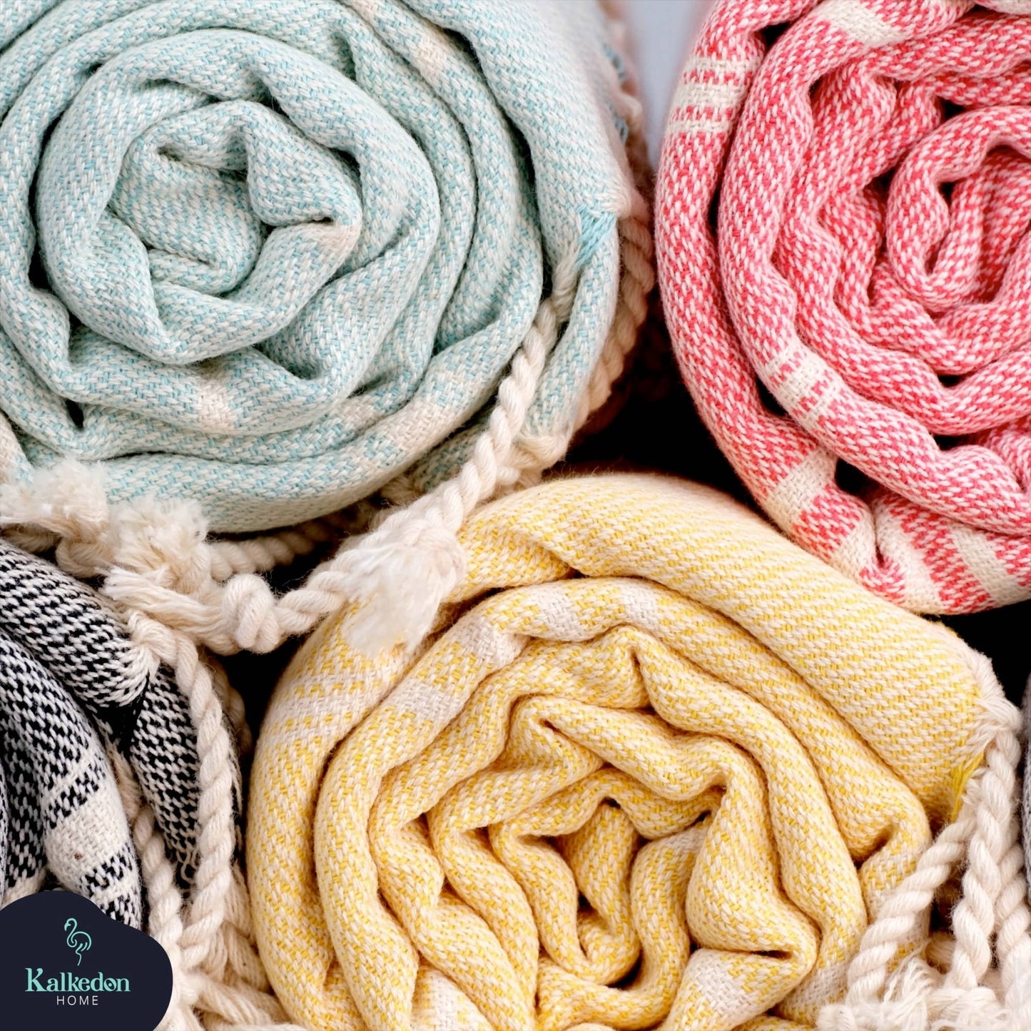 Sand Free Turkish Towel |Striped Beach Towel | Peshtemal : Aqua