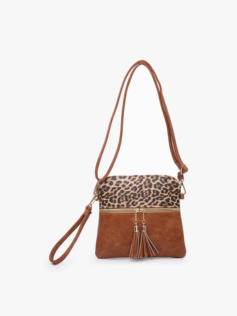 Tara Double Zip Crossbody Bag/Wristlet