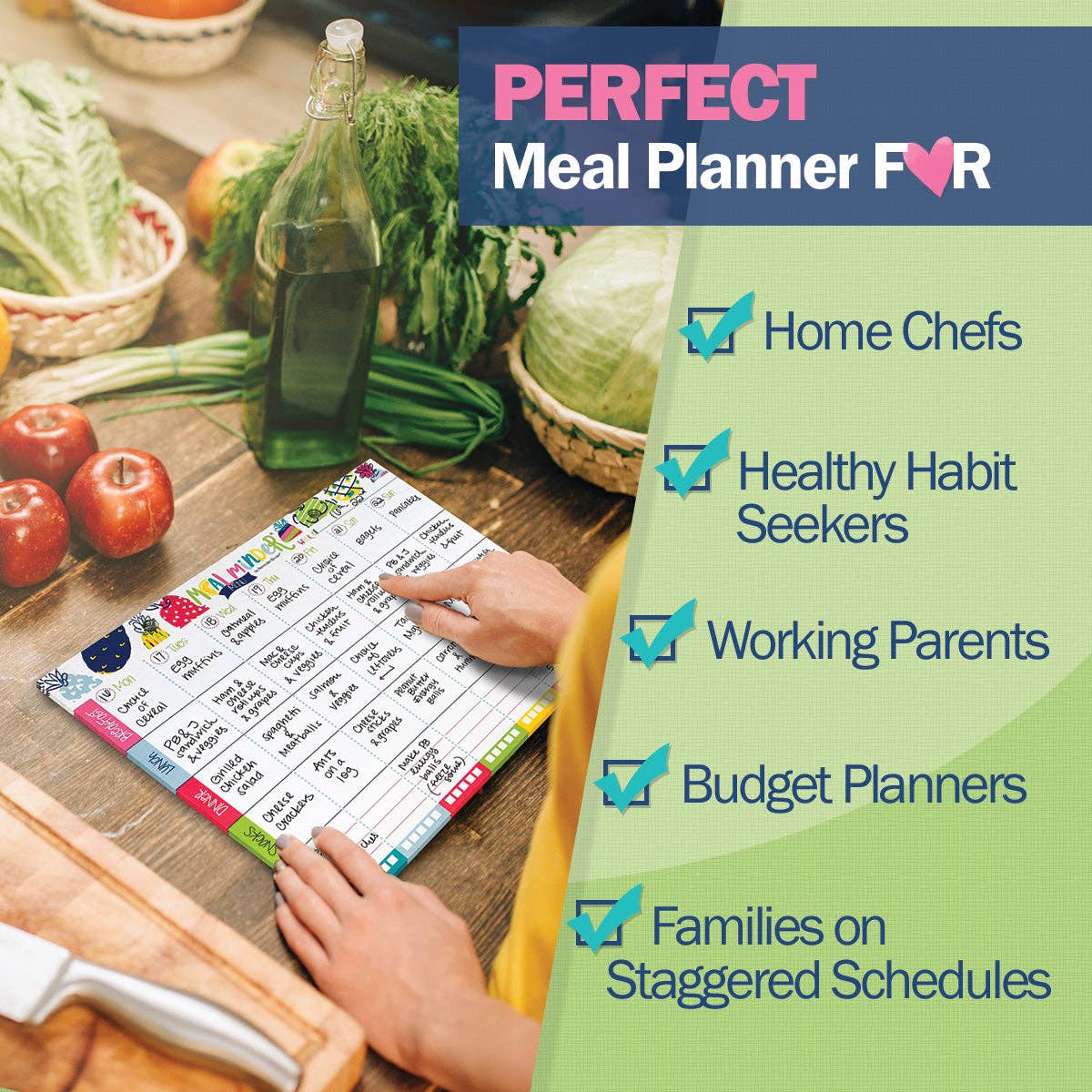 Meal Minder® Weekly Menu Planner Pad 52-Week