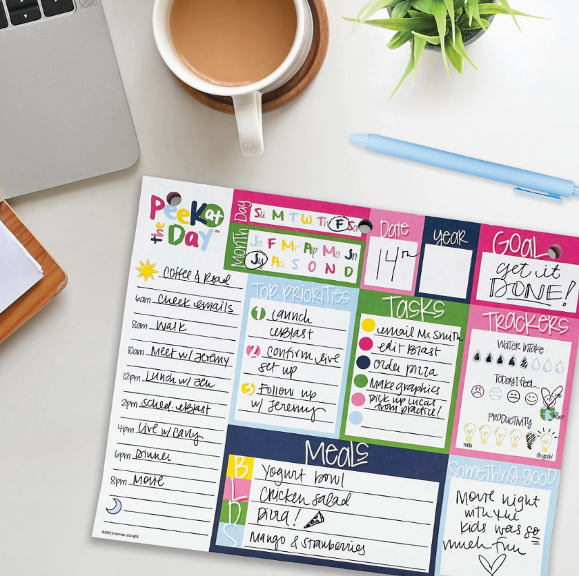 Peek At the Day™ Daily Planner Pad
