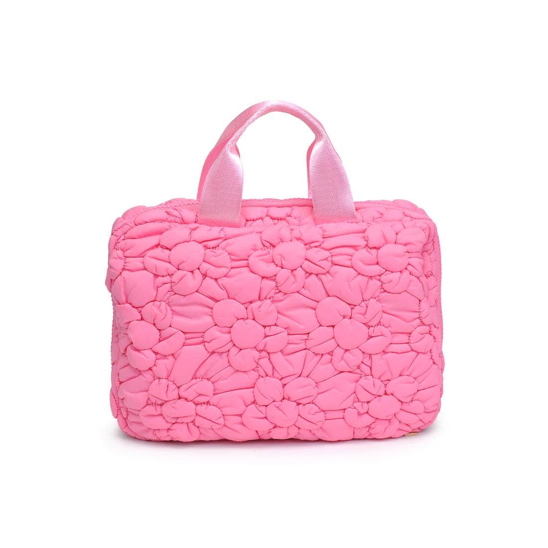 Petal Plush Nylon Travel Organizer: Pink