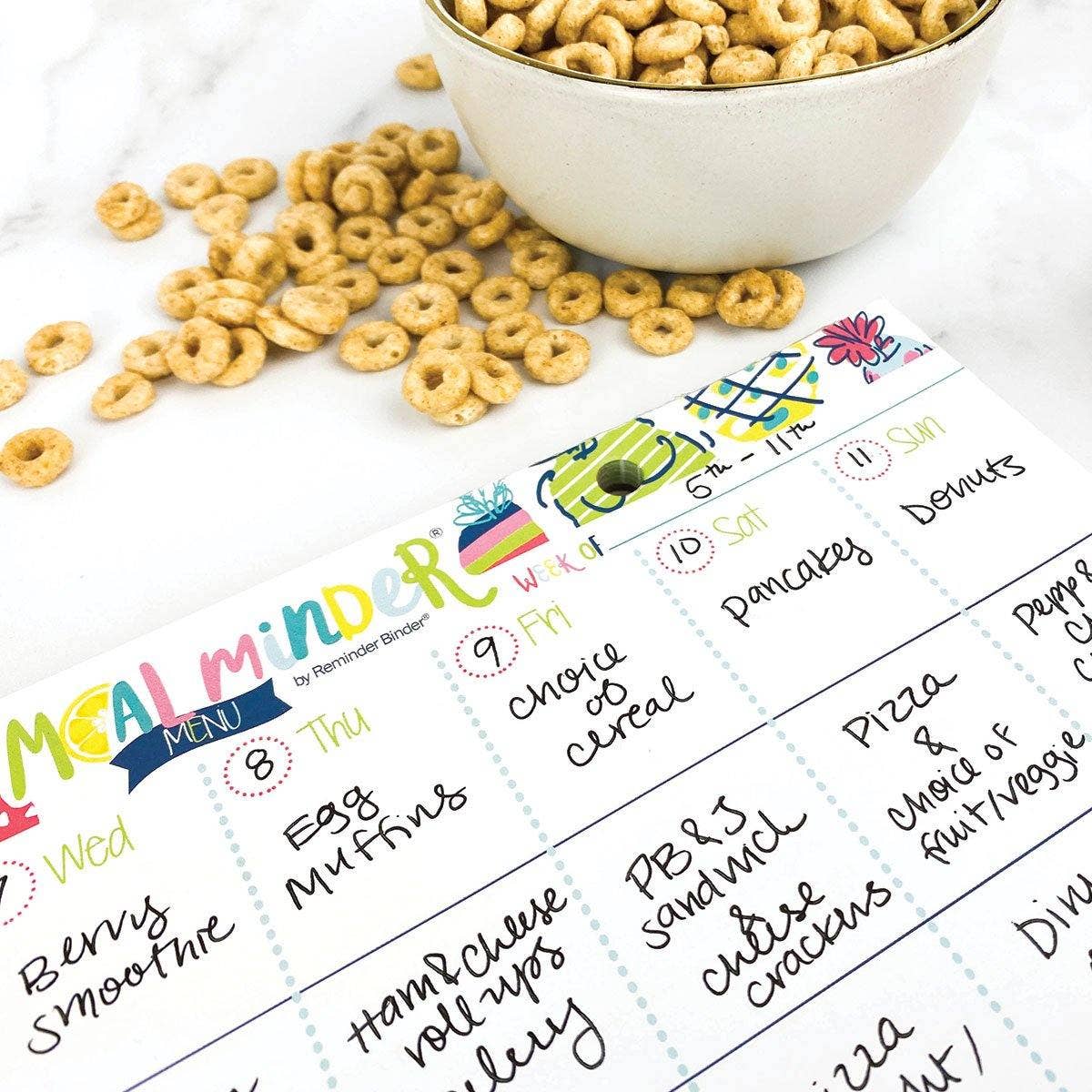 Meal Minder® Weekly Menu Planner Pad 52-Week