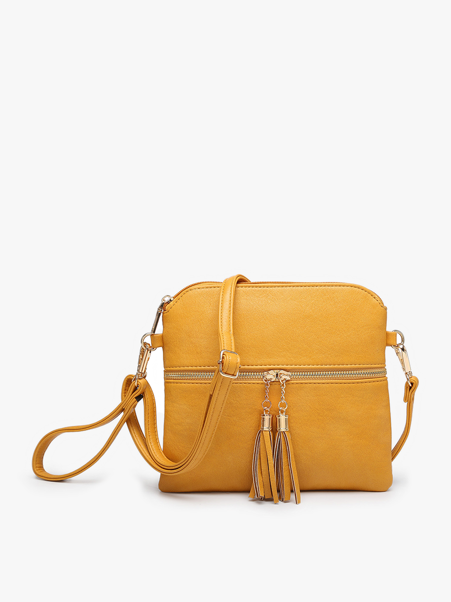 Tara Double Zip Crossbody Bag/Wristlet