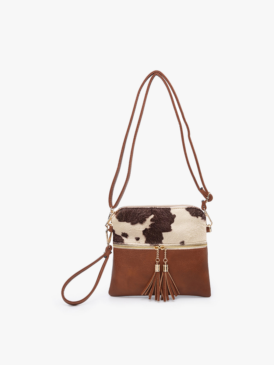 Tara Double Zip Crossbody Bag/Wristlet