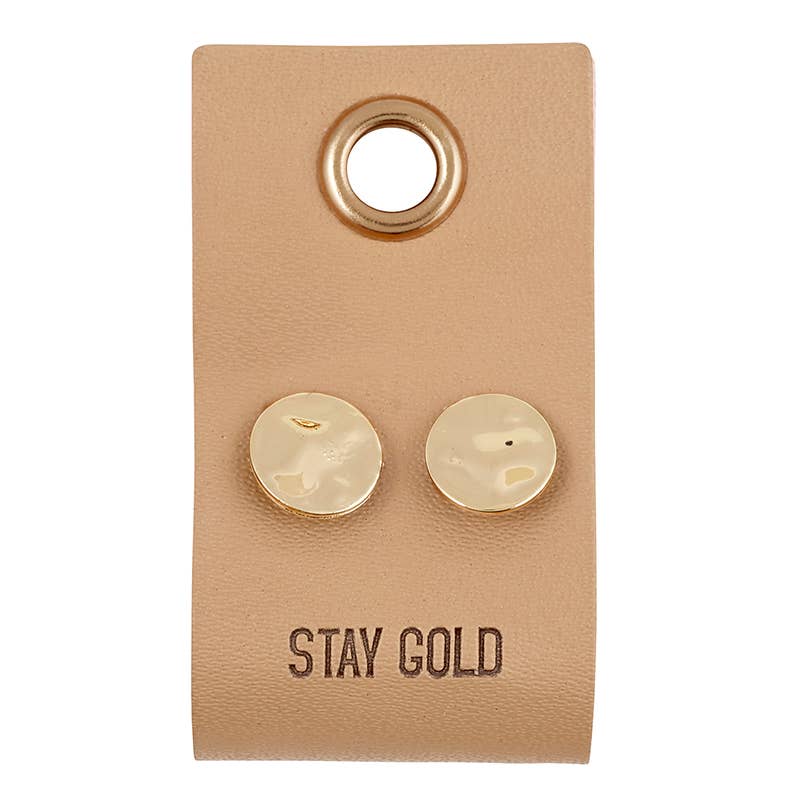 Earrings - Gold Circle