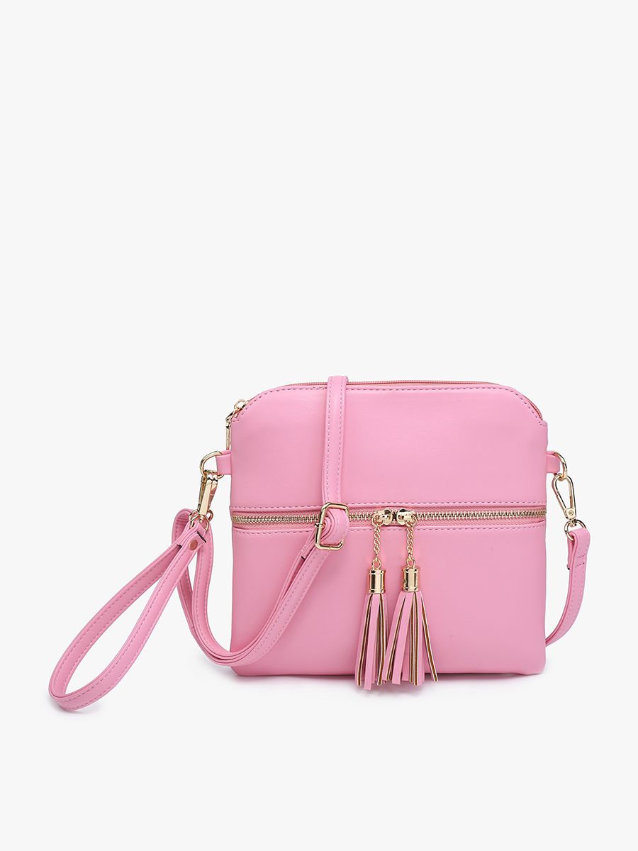 Tara Double Zip Crossbody Bag/Wristlet