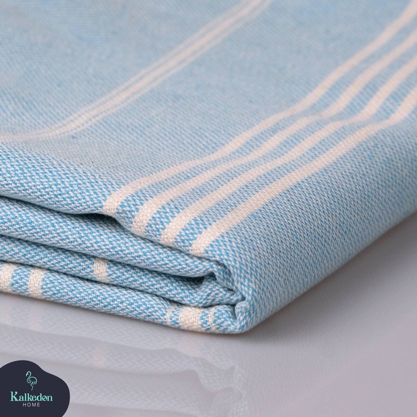 Sand Free Turkish Towel |Striped Beach Towel | Peshtemal : Lime Green