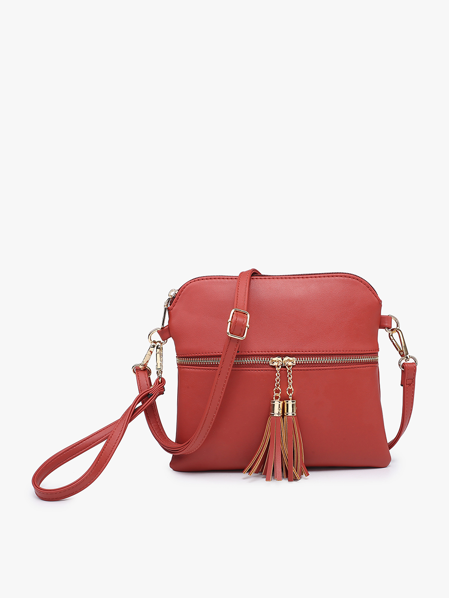 Tara Double Zip Crossbody Bag/Wristlet