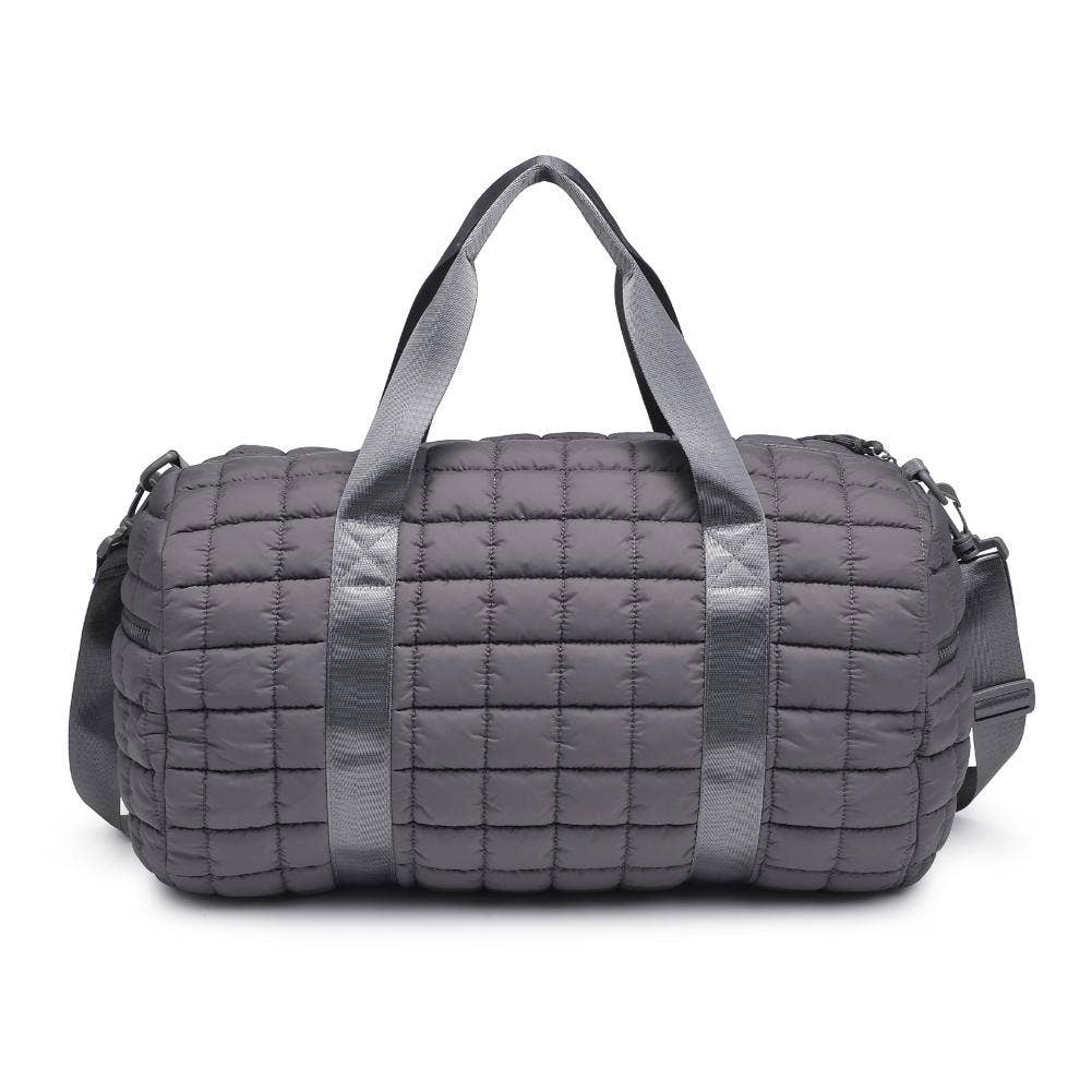 Ty Quilted Puffer Nylon Duffel: Black