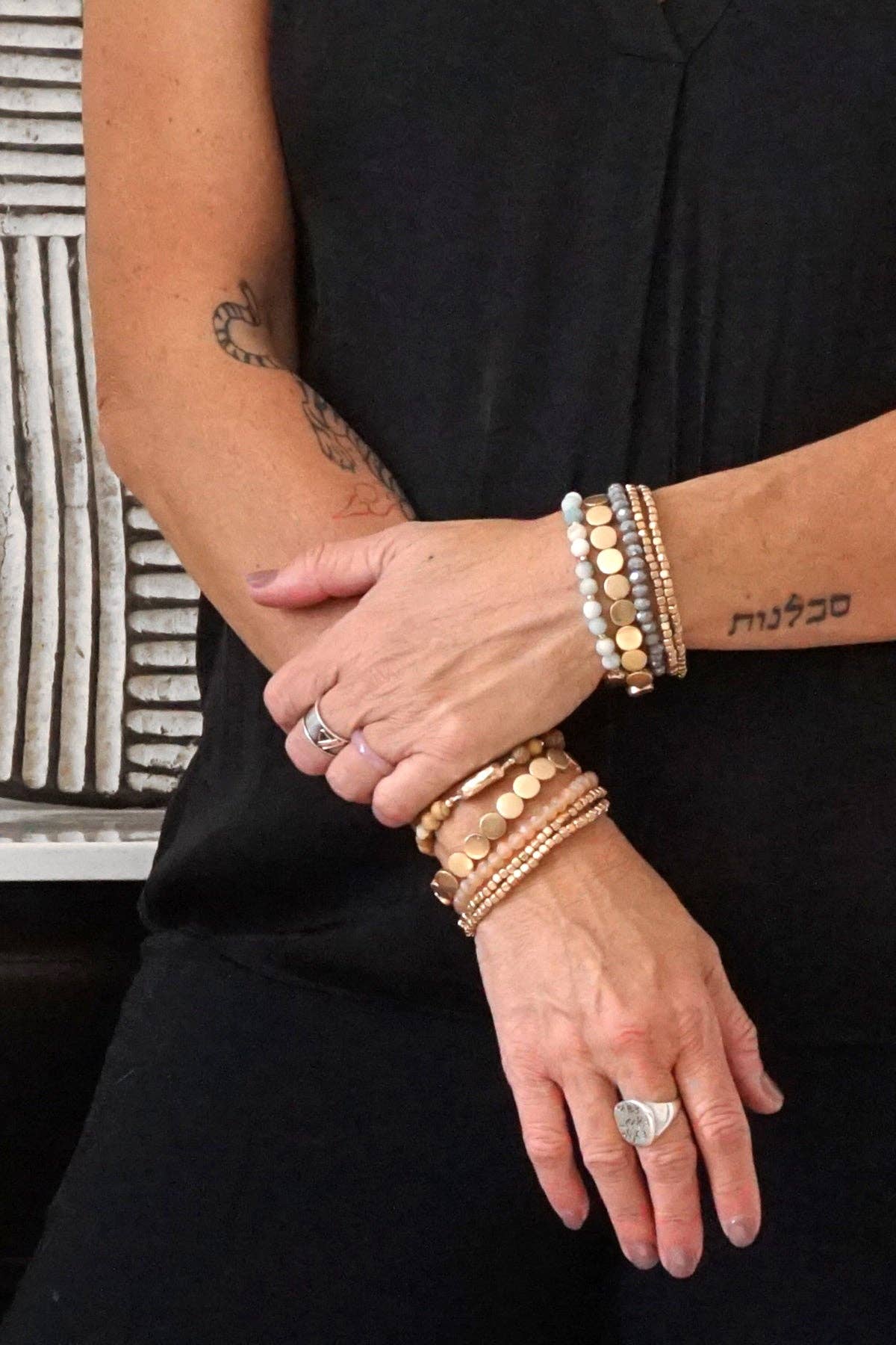 5 piece Boho Beaded Bracelet Stack