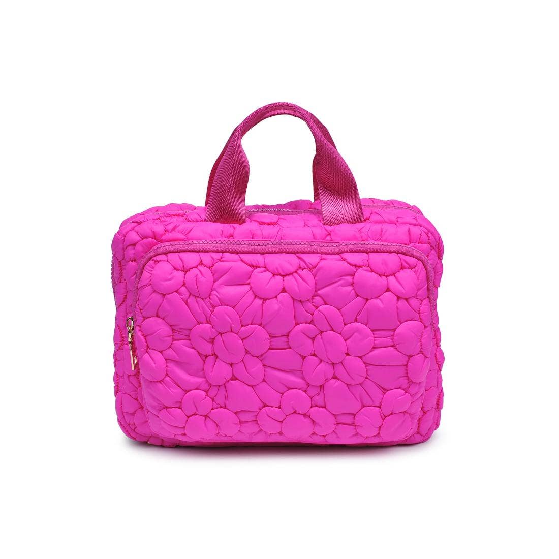 Petal Plush Nylon Travel Organizer: Pink