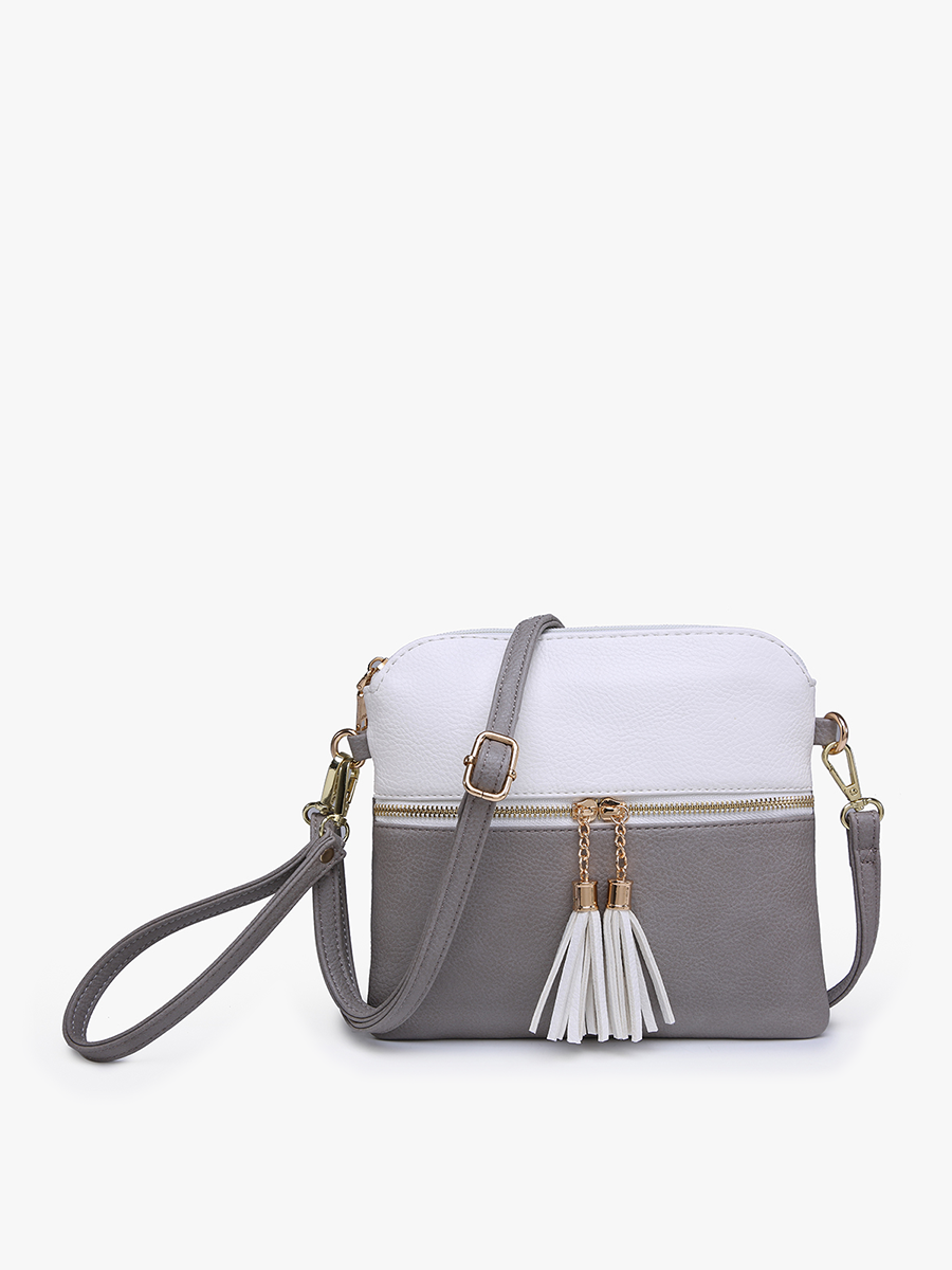Tara Double Zip Crossbody Bag/Wristlet