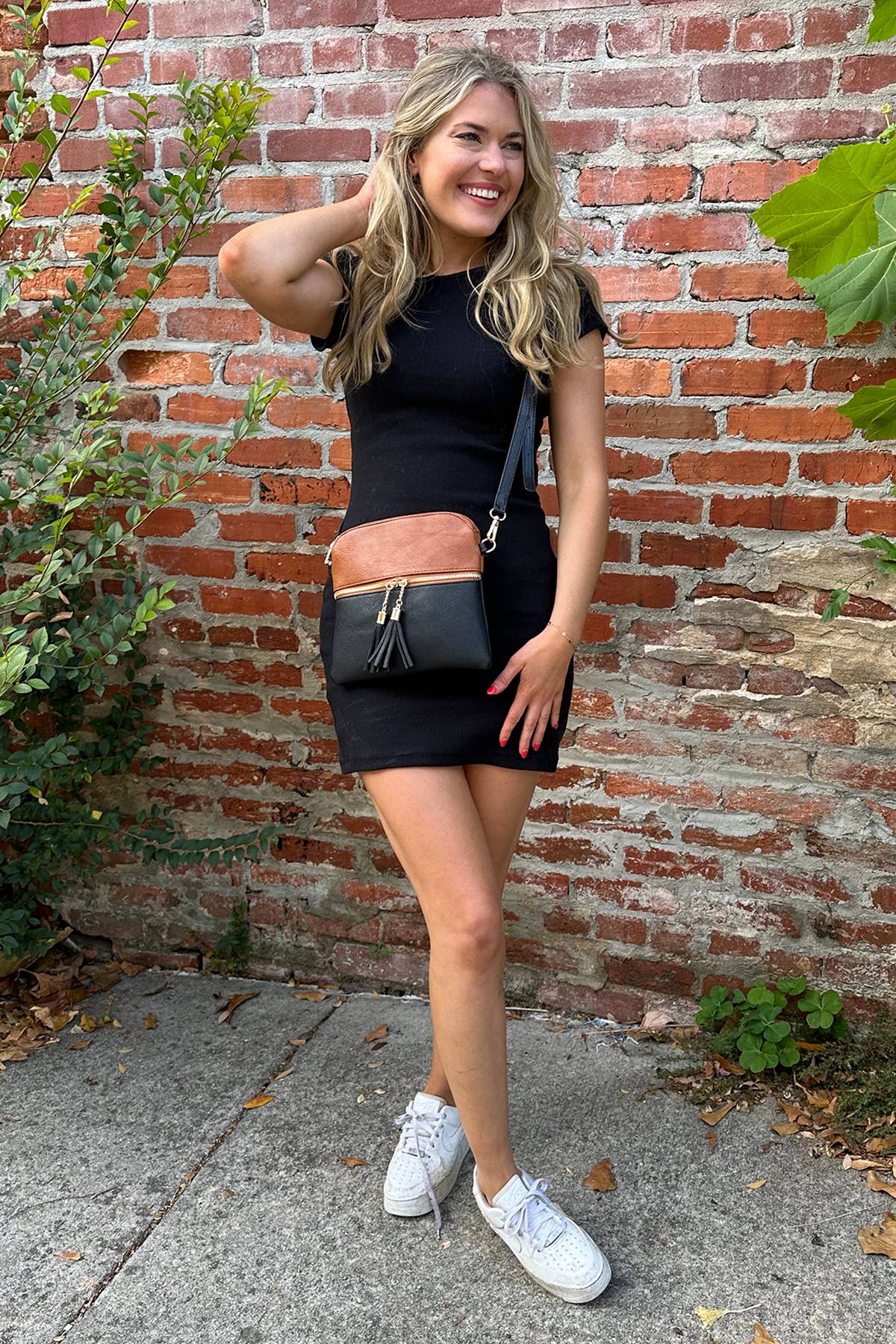 Tara Double Zip Crossbody Bag/Wristlet