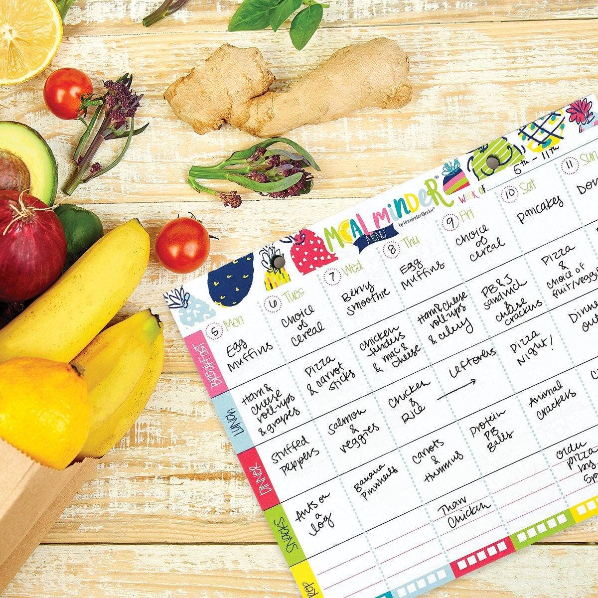 Meal Minder® Weekly Menu Planner Pad 52-Week