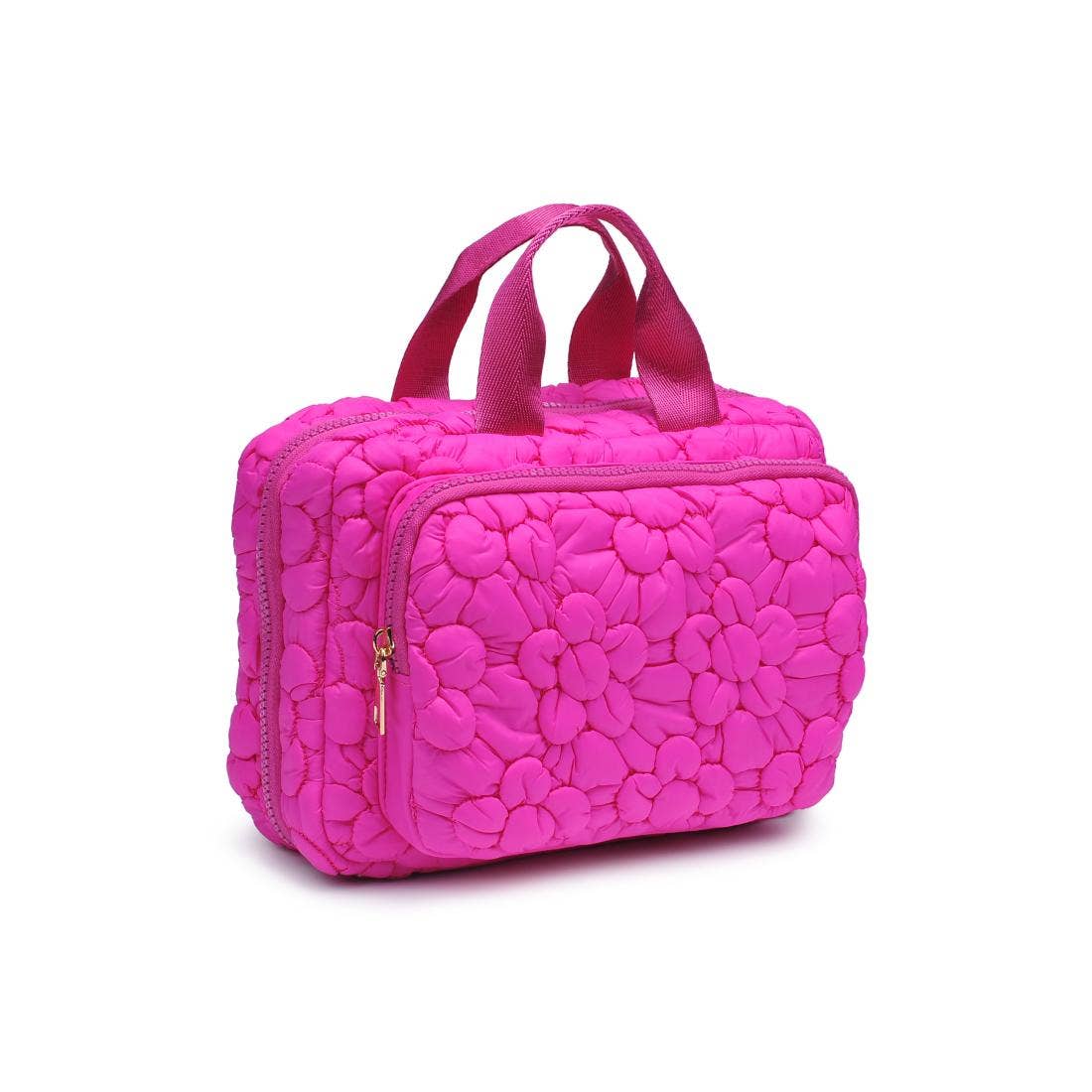 Petal Plush Nylon Travel Organizer: Pink