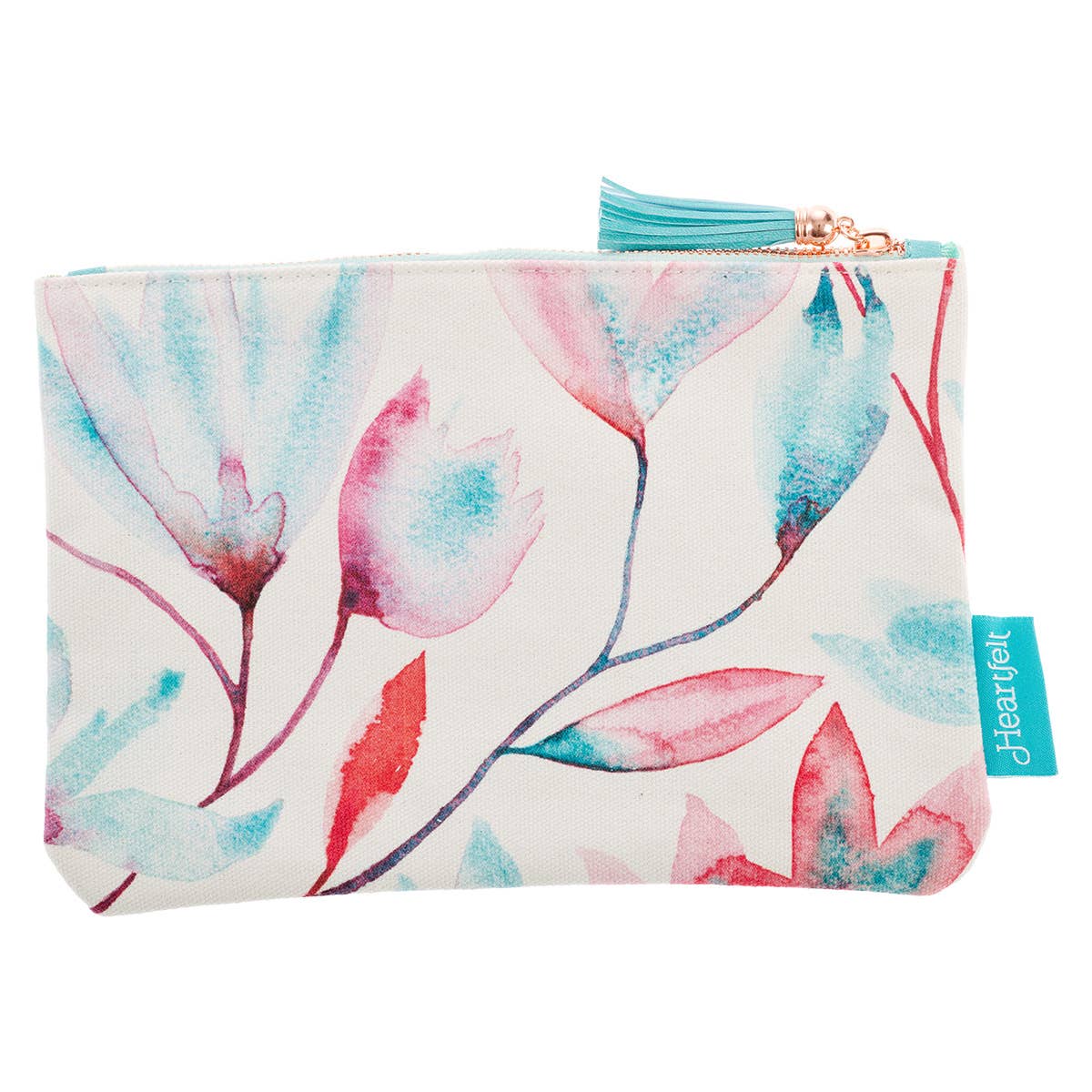 Zipped Pouch Canvas Pink Petals Got This
