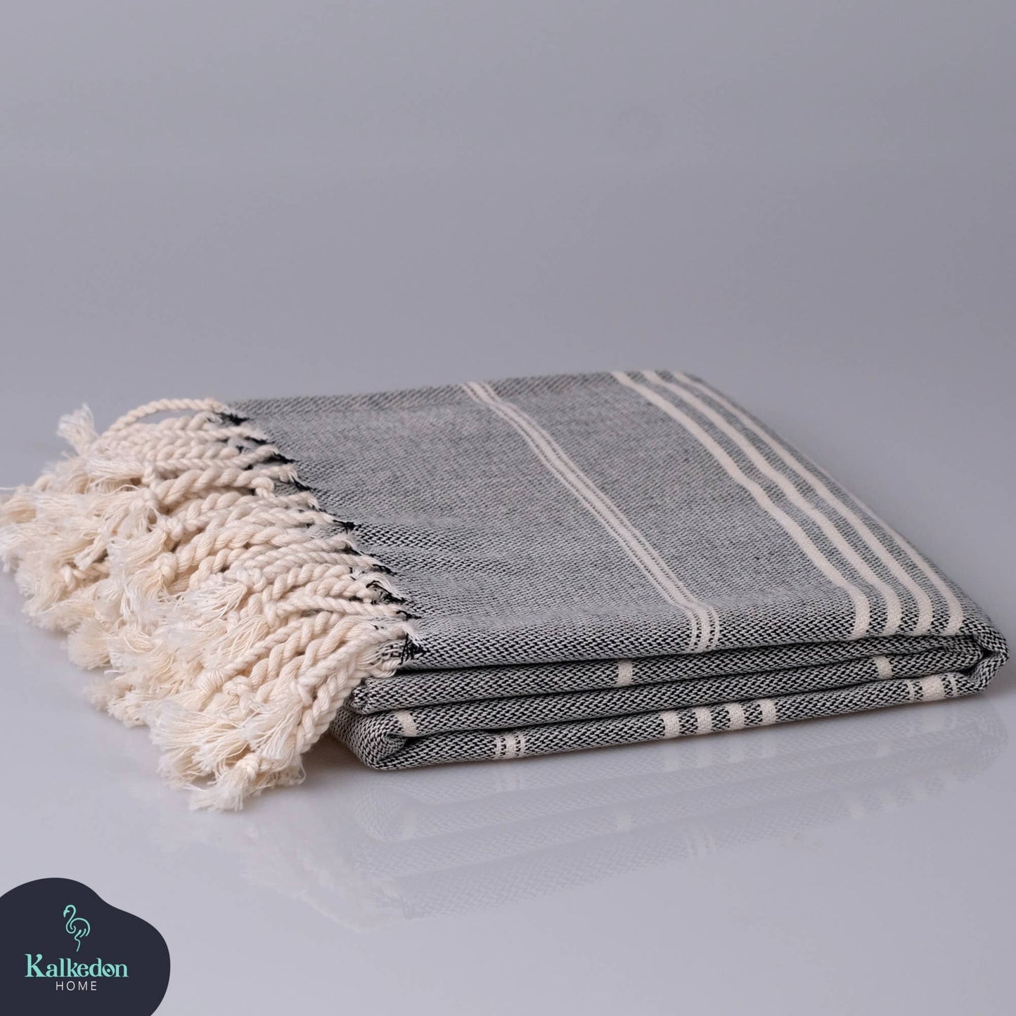 Sand Free Turkish Towel |Striped Beach Towel | Peshtemal : Orange