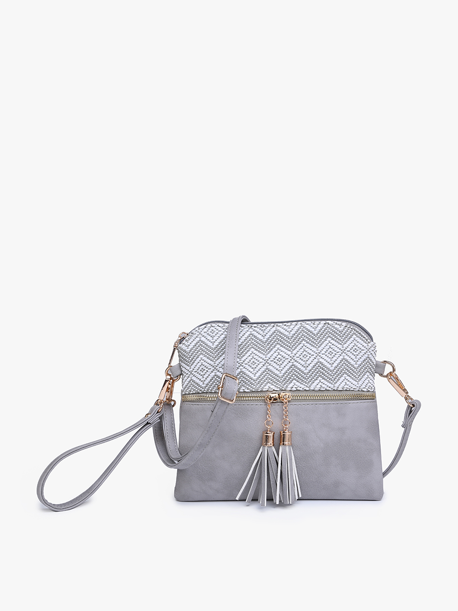 Tara Double Zip Crossbody Bag/Wristlet