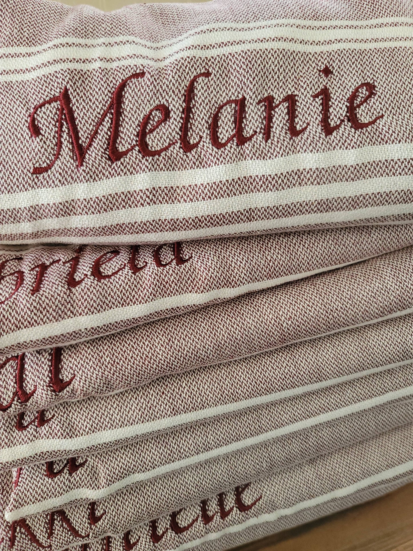 Sand Free Turkish Towel |Striped Beach Towel | Peshtemal : Beige