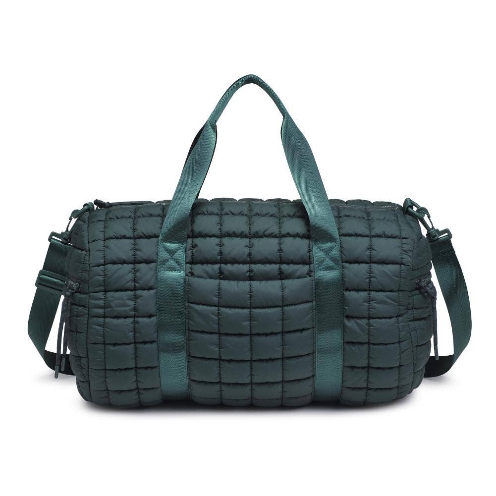 Ty Quilted Puffer Nylon Duffel: Black