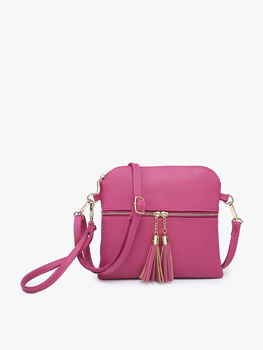 Tara Double Zip Crossbody Bag/Wristlet