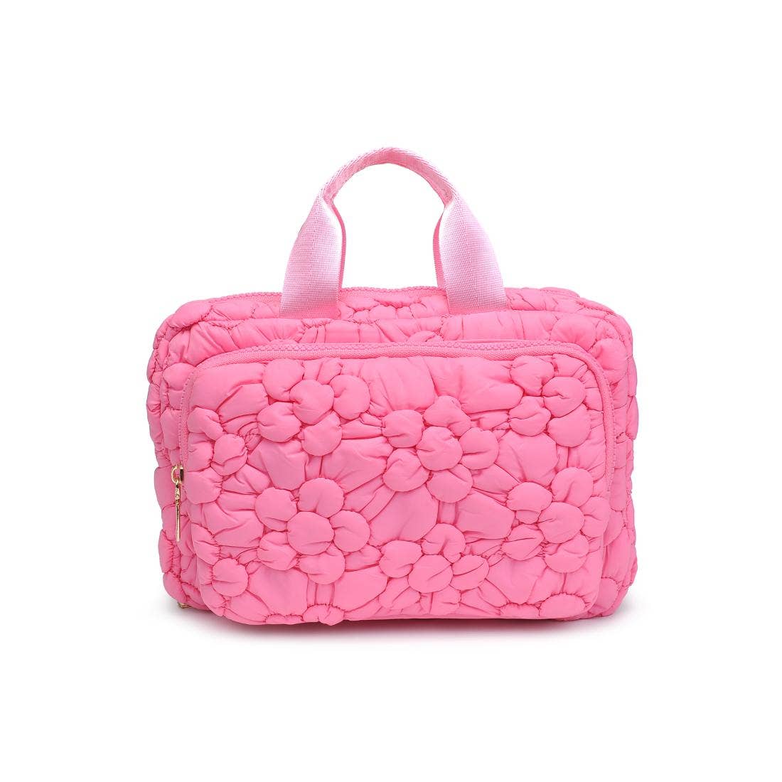 Petal Plush Nylon Travel Organizer: Pink