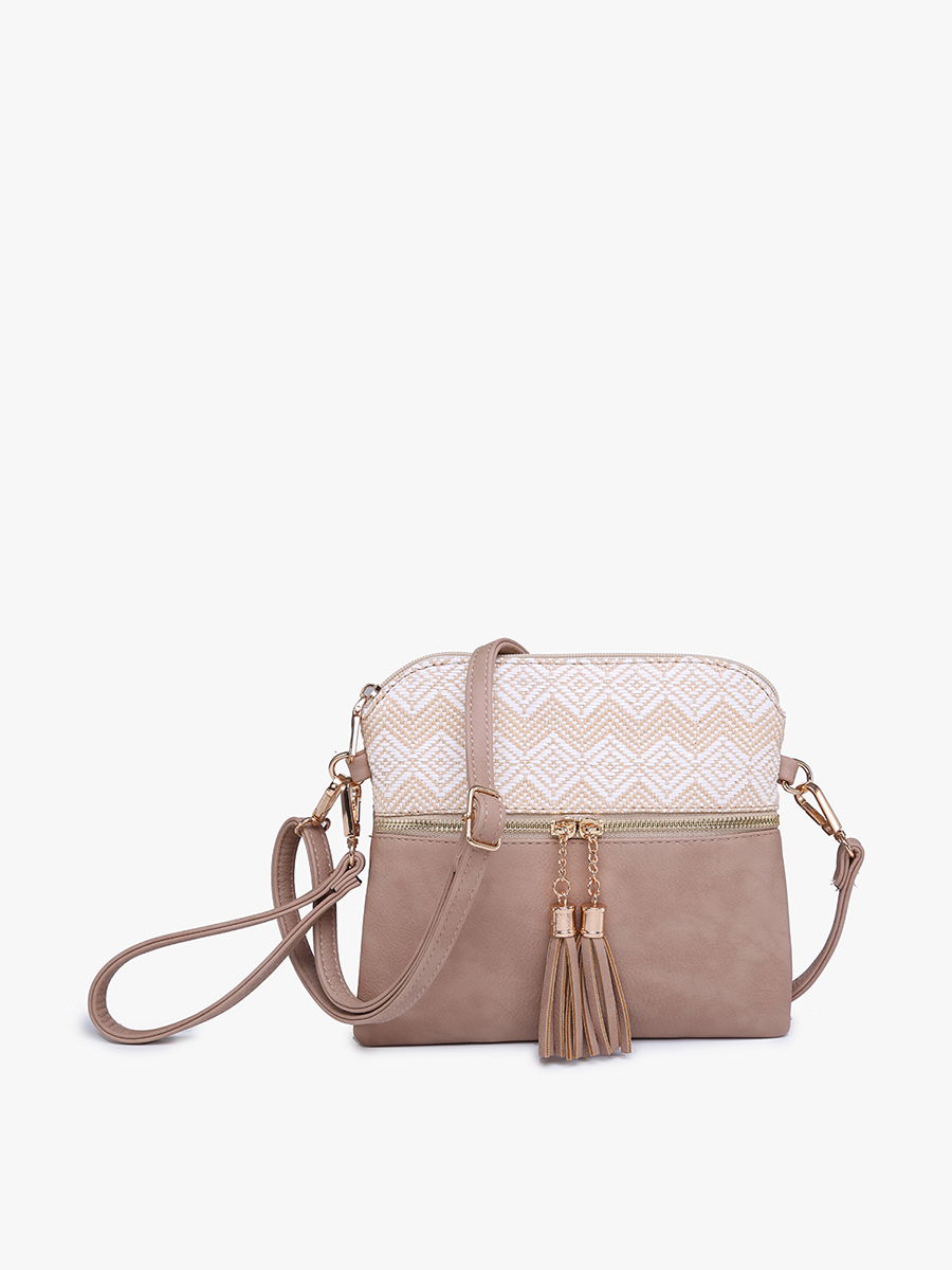Tara Double Zip Crossbody Bag/Wristlet