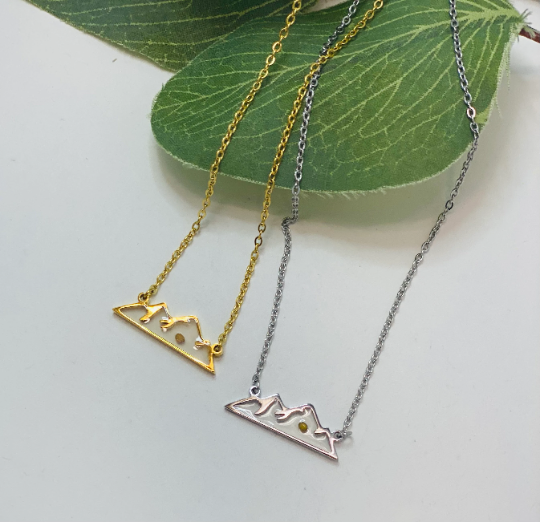 Move a Mountain Necklace with real Mustard Seed: Silver