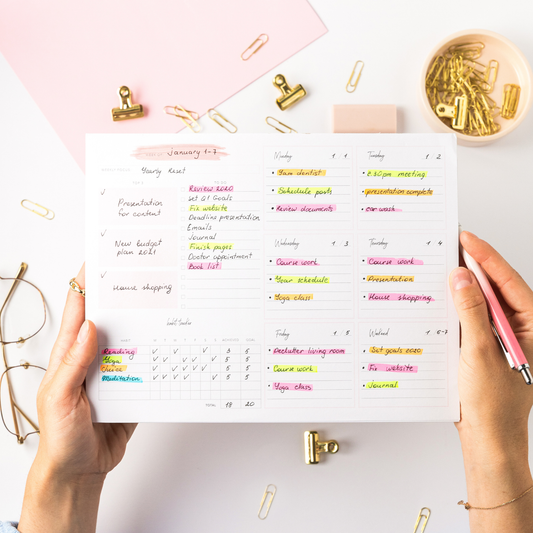 Week At a Glance – Tear-Off Desk Pad