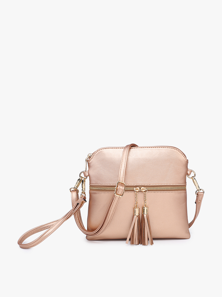Tara Double Zip Crossbody Bag/Wristlet