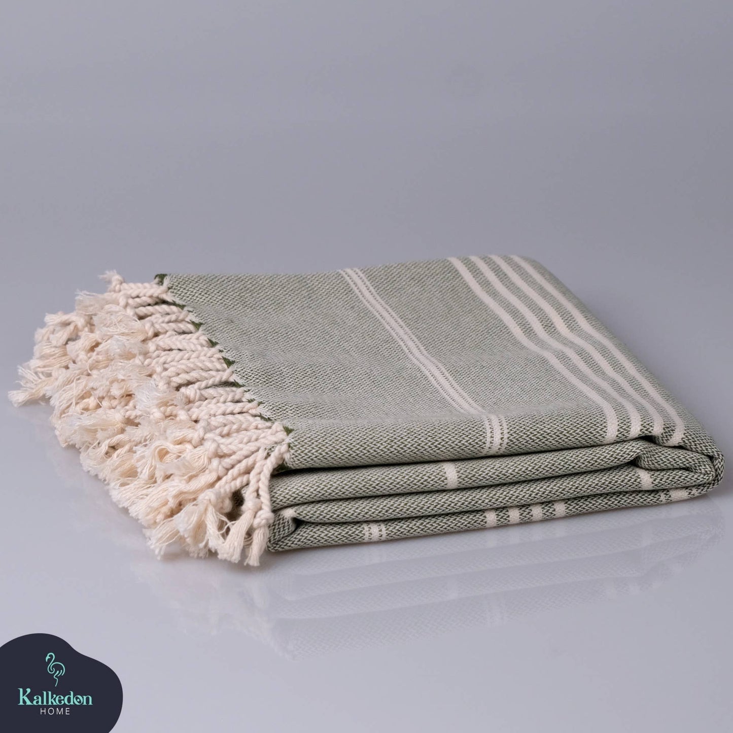 Sand Free Turkish Towel |Striped Beach Towel | Peshtemal : Orange
