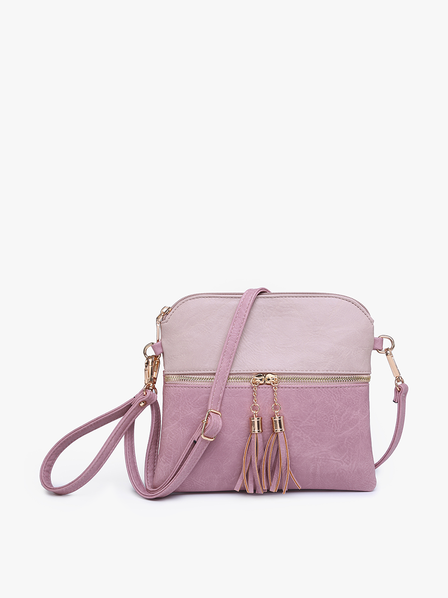 Tara Double Zip Crossbody Bag/Wristlet