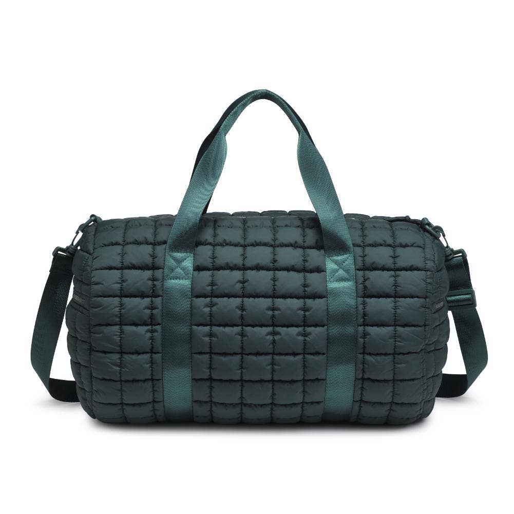 Ty Quilted Puffer Nylon Duffel: Black