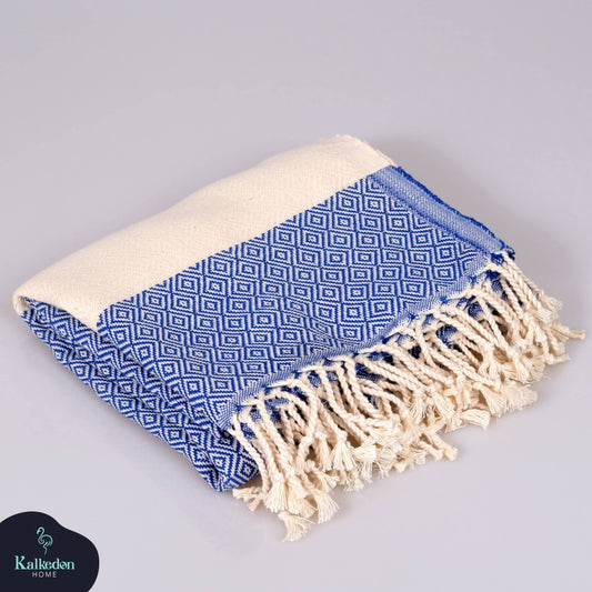 Turkish Towel | Peshtemal | Sand Resistant Beach Towel: Dark Blue
