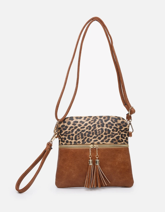 Tara Double Zip Crossbody Bag/Wristlet