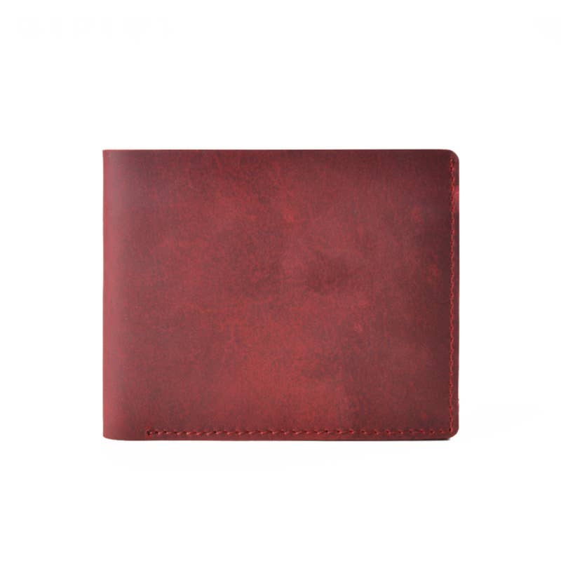 Leather Wallet,  Bifold Wallet, Handmade Wallet for Men: Brown