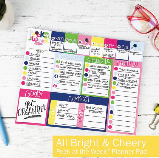 Peek At the Week® Weekly Planner Pad