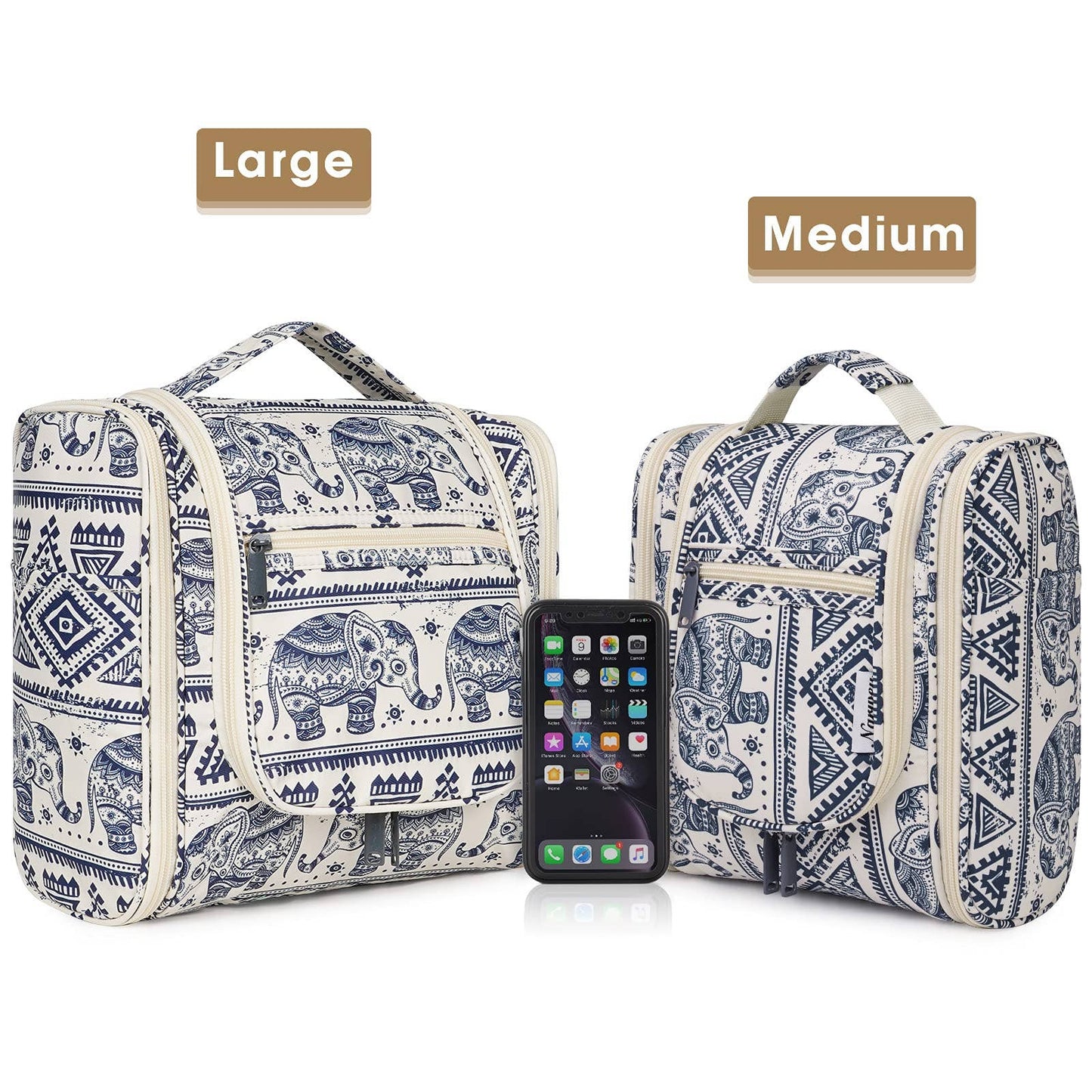 NW5126 Travel Toiletry Cosmetic Bag With Handle Women Gift: Purple