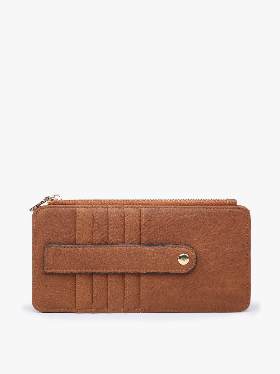 Saige Slim Card Holder Wallet: Rose Gold